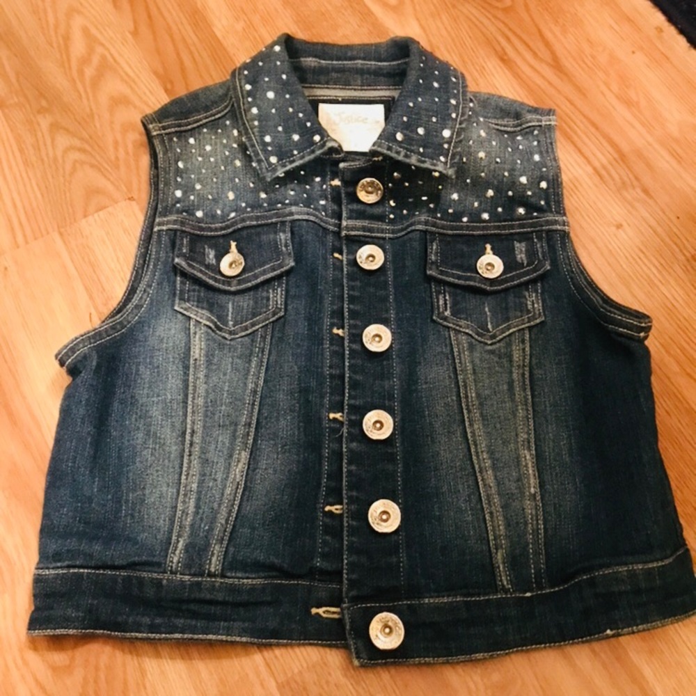 Blue denim justice jacket